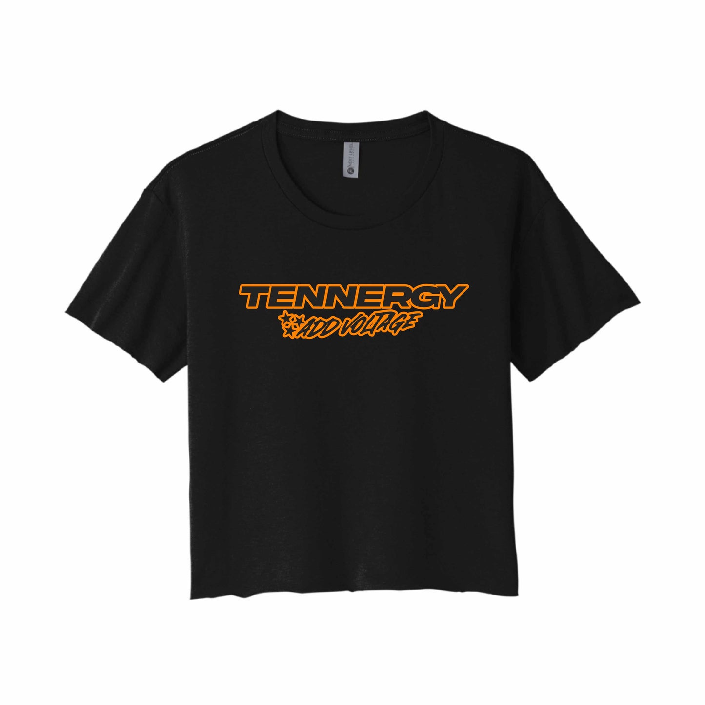Tennergy Festival Cali Crop Tee Black