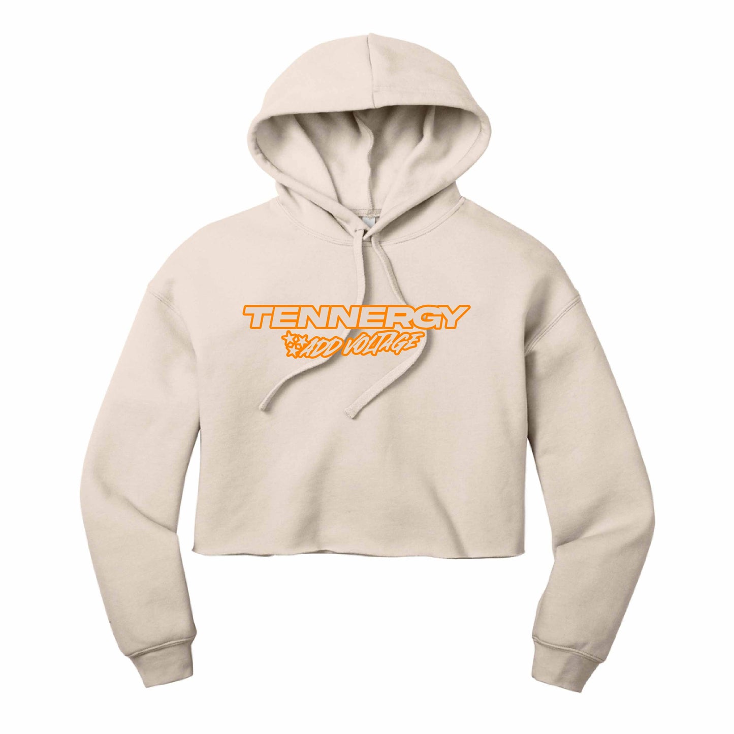 Tennergy Fleece Cropped Hoodie Tan